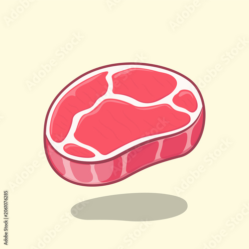 Raw Steak Illustration