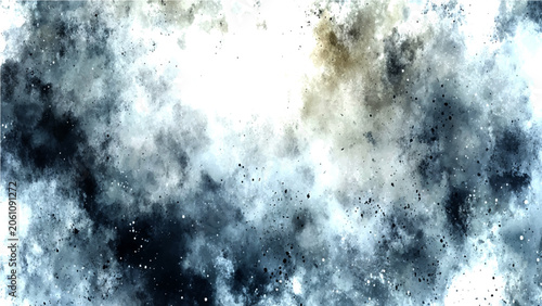 Εκτύπωση καμβά Explosion nebula cosmic dust galaxy, surreal cosmic background interstellar cloud, abstract representation celestial event
