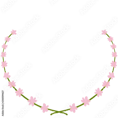 Handdrawn Floral Wreath Illustration