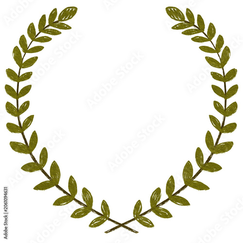 Handdrawn Floral Wreath Illustration