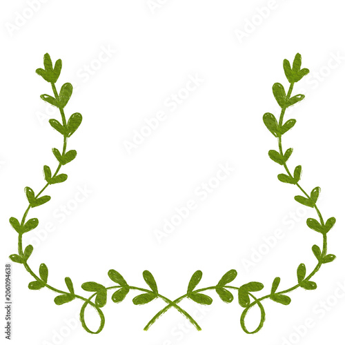 Handdrawn Floral Wreath Illustration