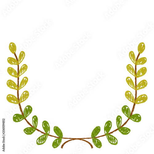 Handdrawn Floral Wreath Illustration