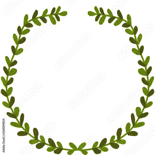 Handdrawn Floral Wreath Illustration