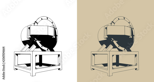 Photography Vacuum quenching machine illustrations
