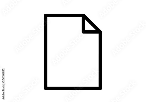 Blank document icon for files and text pages.