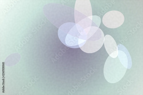 Quadro su tela Abstract background with soft overlapping oval shapes