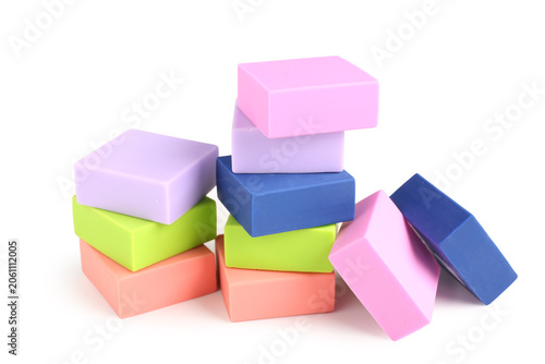 Different colorful rubber e...