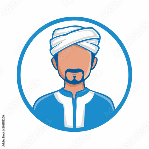 Man in Turban and Traditional Clothing Avatar
