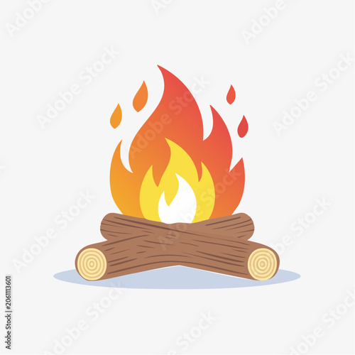 Campfire Illustration