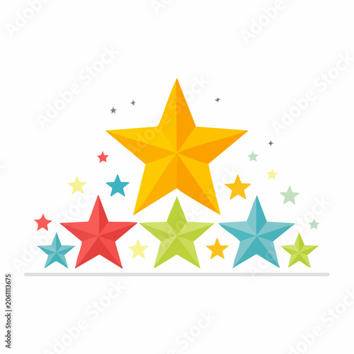 Colorful Stars Rating System