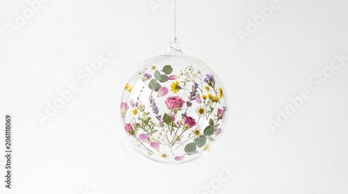 christmas decoration on white background