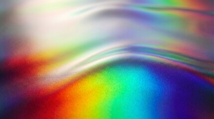 Iridescent Holographic Rainbow Foil Abstract Background Pride Month Celebration Texture