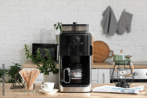 Modern coffee machine with ...