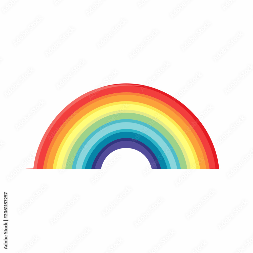 Naklejka premium Colorful Rainbow Arc
