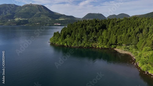 箱根・芦ノ湖（空撮） - 神奈川県足柄郡 , 日本