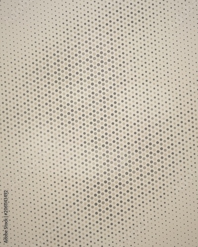 Black geometric dot pattern on white background
