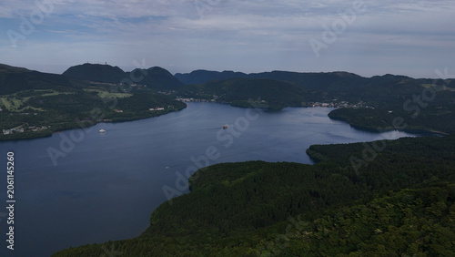 箱根・芦ノ湖（空撮） - 神奈川県足柄郡 , 日本