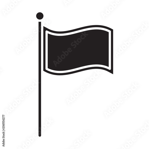 Flag Vector Glyph Icon Design