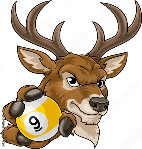 Stag Deer 9 Ball Pool Billi...