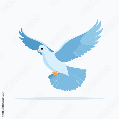 Blue Dove Flying
