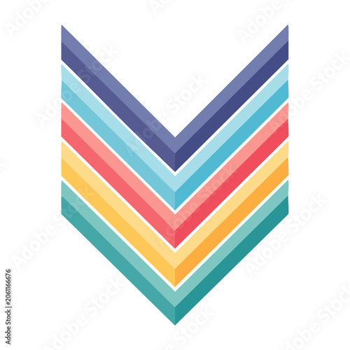 Abstract chevron pattern vector design