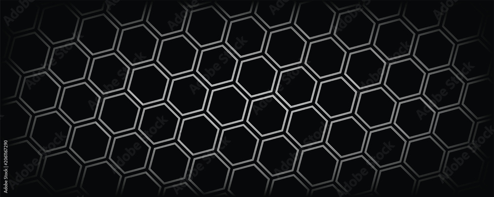 Fototapeta premium Dark metal diamond mesh grid background. Seamless vector illustration of black perforated steel grating sheet with rhombus holes for industrial technology and engineering design.