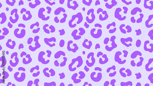 Leopard print pattern in lavender and pale purple hues