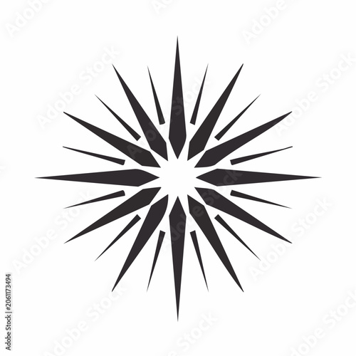 Abstract Starburst Geometric Design