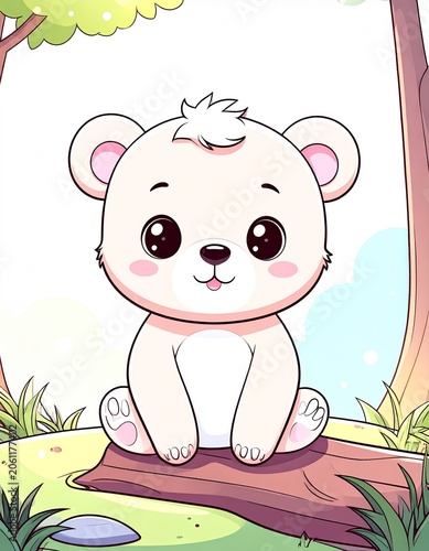 cute cartoon baby bear 