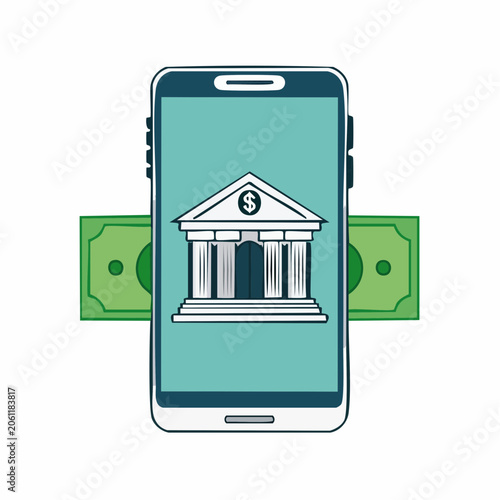 Mobile Banking and Finance Concept