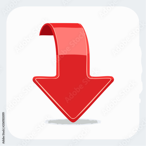 Red Arrow Pointing Down