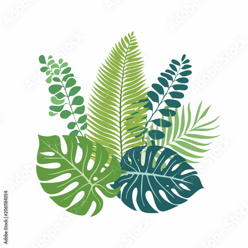Tropical Leaves Arrangement