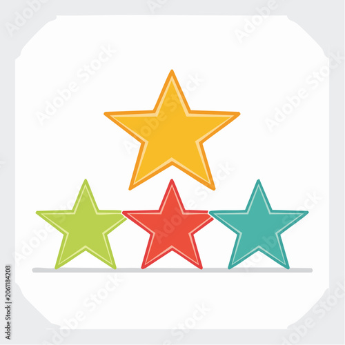 Colorful Stars Rating System