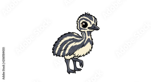 Canvastavla Cute Baby Duckling Standing Alone.