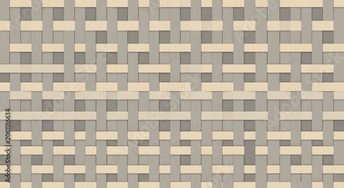 Grey and beige mosaic tile pattern.
