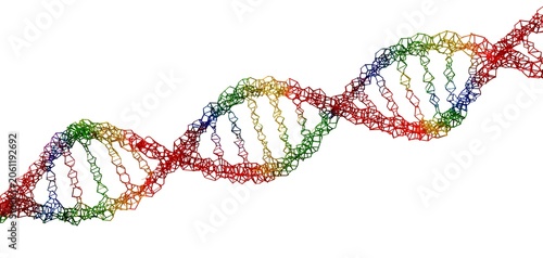 Beaded DNA Double Helix Art for Science and Innovation