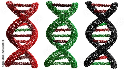 Creative DNA Helix Artwork for Biology Education