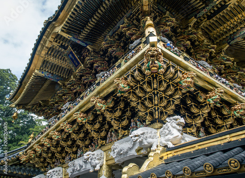 Foto 日本-日光東照宮（日光）-陽明門の彫刻
