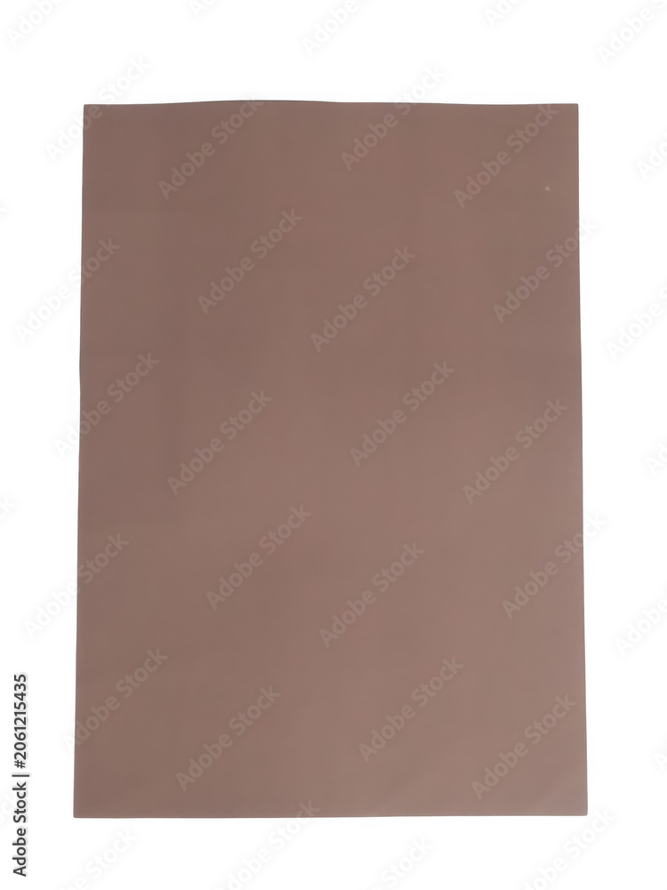 Naklejka premium Empty brown paper bag standing isolated on a white background png