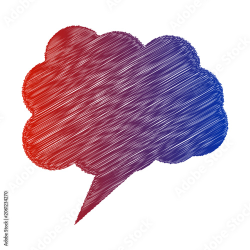 chat vector set of flat message bubbles show color