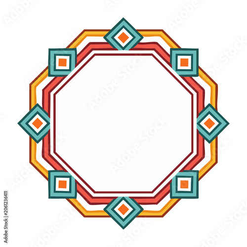 Colorful puzzle piece vector icon
