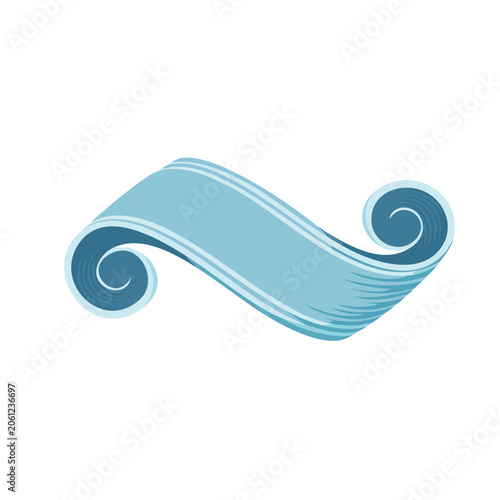 Spiral notebook with blue cover flat lay
