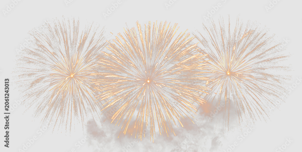 Obraz premium Festive Fireworks Light Burst Transparent Overlay PNG