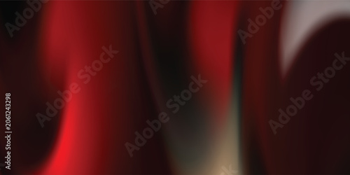 Abstract Red and Black Fluid Wave Background with Smooth Gradient Flow. Modern creative trendy in vector EPS 10