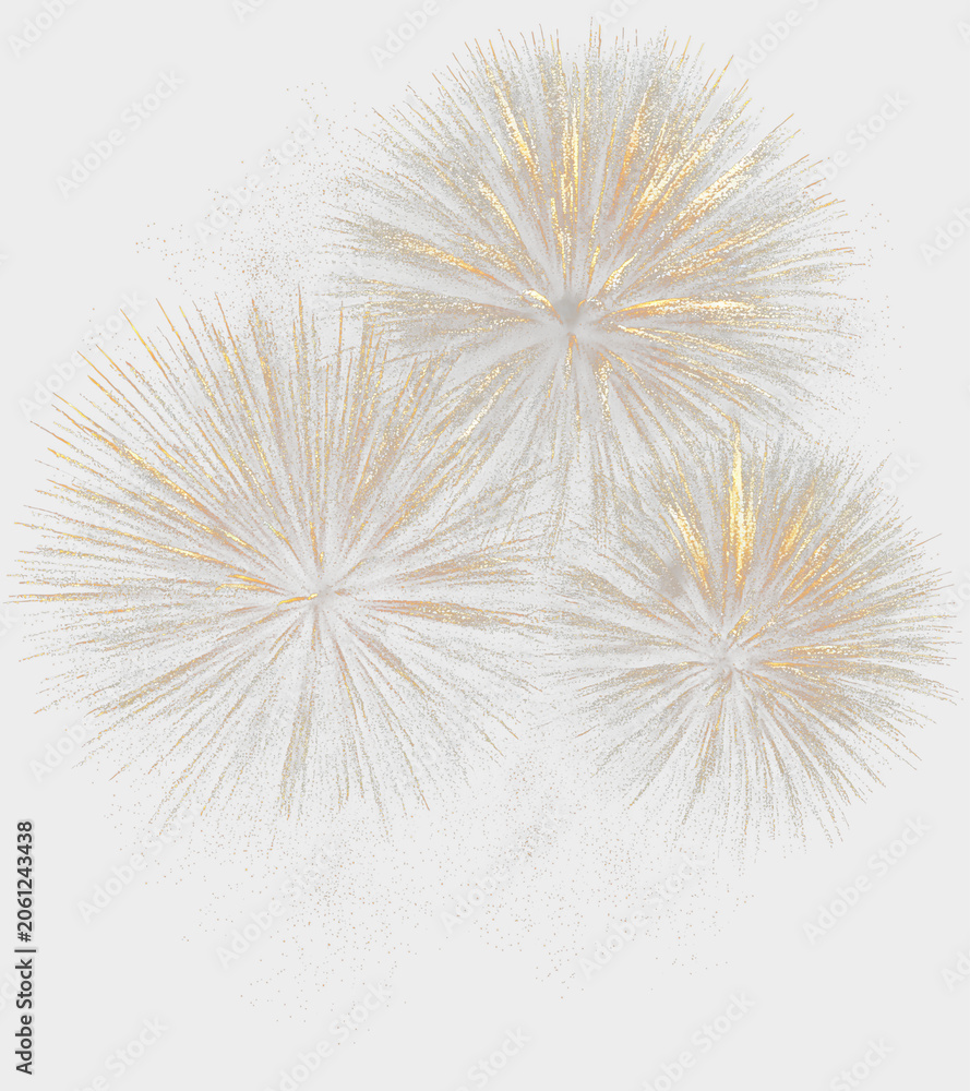 Naklejka premium Festive Holiday Sparkle Fireworks Effect PNG