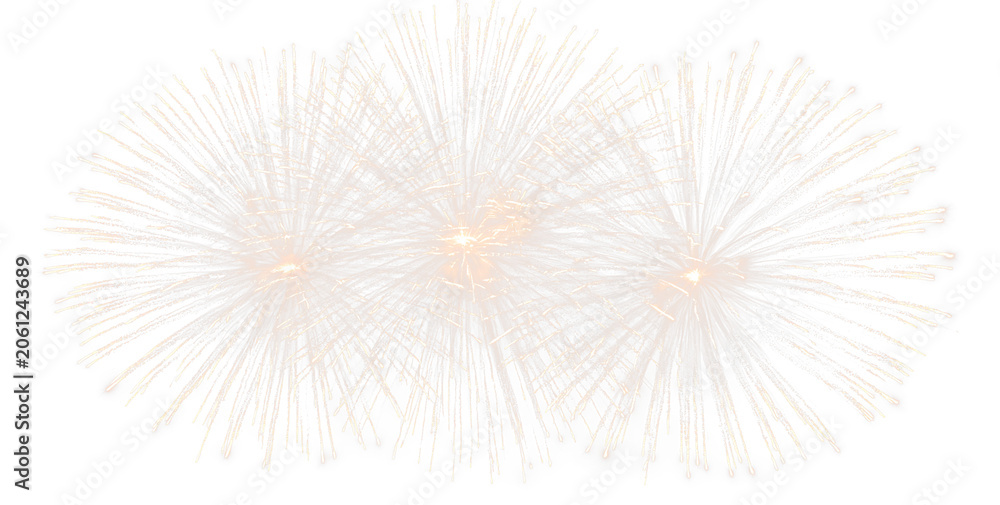 Obraz premium Spectacular Sparkling Fireworks Celebration Overlay PNG