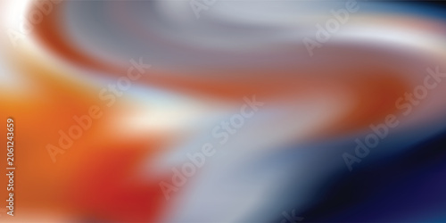 Abstract Blue and Orange Fluid Wave Background with Smooth Gradient Flow. Modern creative trendy in vector EPS 10
