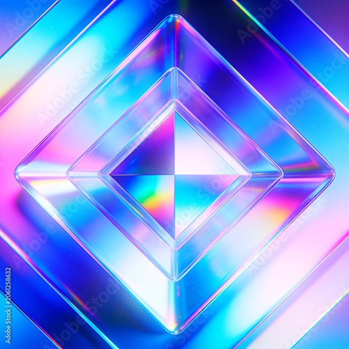 Abstract Retro Hologram background