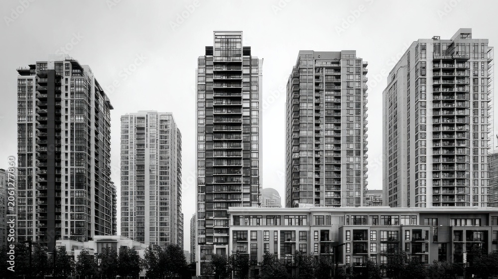 Fototapeta premium Stylish High-Rise Ensemble