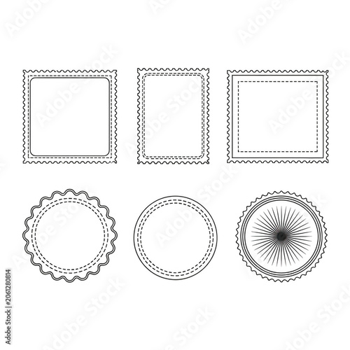 Various styles of black and white rectangular and circular frames